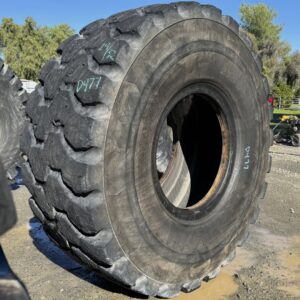 <font color='#da2127' font size ='2'><b>23.5R25 Michelin OTR Tire E-4 Xtra Defend 2-Star </font></b><br><font size ='1' color='grey'>CONDITION: </font><font size ='2'>Used<br><font size ='1' color='grey'>TREAD DEPTH:</font><font size ='2'>  24/32nds<br><font size ='1' color='grey'>DETAILS:</font><font size ='2'> Clean, Weathered Tread<br><font size ='1' color='grey'>REF #:</font><font size ='2'> D477<br><font size ='1' color='grey'>LOCATION:</font><font size ='2'> San Jacinto, CA