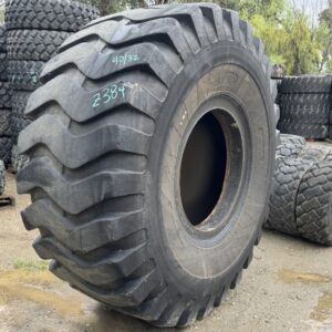 <font color='#da2127' font size ='2'><b>29.5X29 Heavy Duty OTR Tire E-3 L-3 E3/L3 34-Ply </font></b><br><font size ='1' color='grey'>CONDITION: </font><font size ='2'>Used<br><font size ='1' color='grey'>TREAD DEPTH:</font><font size ='2'>  40/32nds<br><font size ='1' color='grey'>DETAILS:</font><font size ='2'> Clean, Minor Flex Cracks on One Side<br><font size ='1' color='grey'>REF #:</font><font size ='2'> Z384<br><font size ='1' color='grey'>LOCATION:</font><font size ='2'> San Jacinto, CA