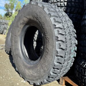 <font color='#da2127' font size ='2'><b>395/85R20 Goodyear OTR Tire M-3 Off-Road MV/T Military  158K </font></b><br><font size ='1' color='grey'>CONDITION: </font><font size ='2'>Used<br><font size ='1' color='grey'>TREAD DEPTH:</font><font size ='2'>  22/32nds<br><font size ='1' color='grey'>DETAILS:</font><font size ='2'> Clean, 2012<br><font size ='1' color='grey'>REF #:</font><font size ='2'> W263<br><font size ='1' color='grey'>LOCATION:</font><font size ='2'> San Jacinto, CA