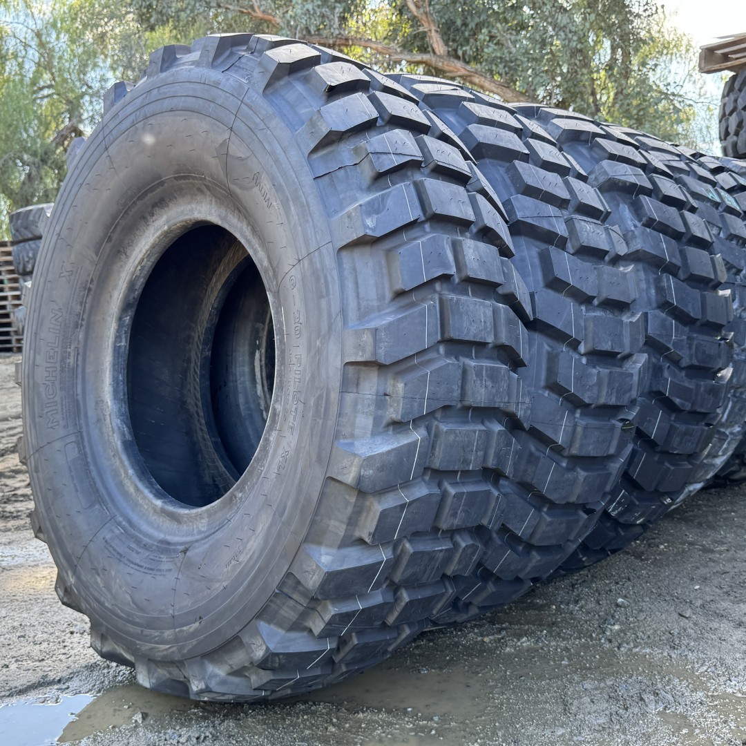 <font color='#da2127' font size ='2'><b>15.5/80R20 Michelin OTR Tire E-2 L-2 G-2 G20 Pilote XL G-20 168F </font></b><br><font size ='1' color='grey'>CONDITION: </font><font size ='2'>New<br><font size ='1' color='grey'>TREAD DEPTH:</font><font size ='2'> 30/32nds<br><font size ='1' color='grey'>DETAILS:</font><font size ='2'> Unused, 395/85R20, 2018<br><font size ='1' color='grey'>REF #:</font><font size ='2'> W297<br><font size ='1' color='grey'>LOCATION:</font><font size ='2'> San Jacinto, CA