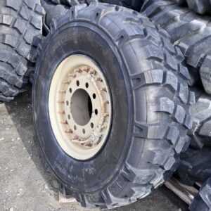 <font color='#da2127' font size ='2'><b>395/85R20 Michelin OTR Tire M-3 Off-Road XML Military  14-Ply </font></b><br><font size ='1' color='grey'>CONDITION: </font><font size ='2'>Used-Low-Hour<br><font size ='1' color='grey'>TREAD DEPTH:</font><font size ='2'>  28/32nds<br><font size ='1' color='grey'>DETAILS:</font><font size ='2'> Clean, On Double Bevel Rim, 2006<br><font size ='1' color='grey'>REF #:</font><font size ='2'> W286<br><font size ='1' color='grey'>LOCATION:</font><font size ='2'> San Jacinto, CA