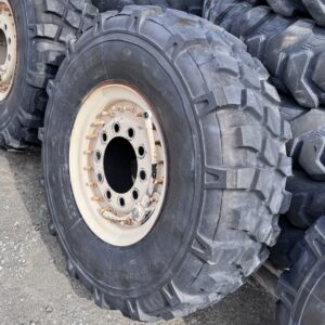 <font color='#da2127' font size ='2'><b>395/85R20 Michelin OTR Tire M-3 Off-Road XML Military  14-Ply </font></b><br><font size ='1' color='grey'>CONDITION: </font><font size ='2'>Used<br><font size ='1' color='grey'>TREAD DEPTH:</font><font size ='2'>  27/32nds<br><font size ='1' color='grey'>DETAILS:</font><font size ='2'> Clean, On Double Bevel Rim, Mild Age Cracks in Tread, 2006<br><font size ='1' color='grey'>REF #:</font><font size ='2'> W288<br><font size ='1' color='grey'>LOCATION:</font><font size ='2'> San Jacinto, CA