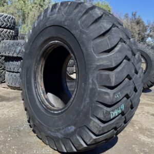 <font color='#da2127' font size ='2'><b>29.5X35 Firestone OTR Tire E-3 L-3 SRG Super Rock Grip 34-Ply </font></b><br><font size ='1' color='grey'>CONDITION: </font><font size ='2'>Used<br><font size ='1' color='grey'>TREAD DEPTH:</font><font size ='2'>  47/32nds<br><font size ='1' color='grey'>DETAILS:</font><font size ='2'> Clean<br><font size ='1' color='grey'>REF #:</font><font size ='2'> D449<br><font size ='1' color='grey'>LOCATION:</font><font size ='2'> San Jacinto, CA