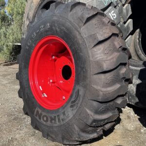 <font color='#da2127' font size ='2'><b>16.9X24 Tiron OTR Tire R-4 Industrial Lug HS610 6-Ply </font></b><br><font size ='1' color='grey'>CONDITION: </font><font size ='2'>New<br><font size ='1' color='grey'>TREAD DEPTH:</font><font size ='2'>  32/32nds<br><font size ='1' color='grey'>DETAILS:</font><font size ='2'> Unused, On Rim<br><font size ='1' color='grey'>REF #:</font><font size ='2'> W341<br><font size ='1' color='grey'>LOCATION:</font><font size ='2'> San Jacinto, CA