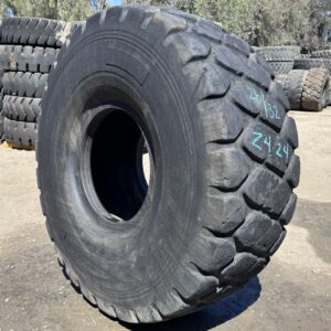 <font color='#da2127' font size ='2'><b>26.5R25 Michelin OTR Tire E-3 L-3 VMT 1-Star </font></b><br><font size ='1' color='grey'>CONDITION: </font><font size ='2'>Retread-Used<br><font size ='1' color='grey'>TREAD DEPTH:</font><font size ='2'>  26/32nds<br><font size ='1' color='grey'>DETAILS:</font><font size ='2'> Clean, Mildly Weathered Tread<br><font size ='1' color='grey'>REF #:</font><font size ='2'> Z424<br><font size ='1' color='grey'>LOCATION:</font><font size ='2'> San Jacinto, CA