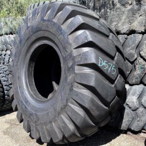 <font color='#da2127' font size ='2'><b>37.5X39 Goodyear OTR Tire E-3 HRL3F HRL-3F 52-Ply </font></b><br><font size ='1' color='grey'>CONDITION: </font><font size ='2'>Used<br><font size ='1' color='grey'>TREAD DEPTH:</font><font size ='2'>  58/32nds<br><font size ='1' color='grey'>DETAILS:</font><font size ='2'> Clean, Minor Tread Cut<br><font size ='1' color='grey'>REF #:</font><font size ='2'> D575<br><font size ='1' color='grey'>LOCATION:</font><font size ='2'> San Jacinto, CA