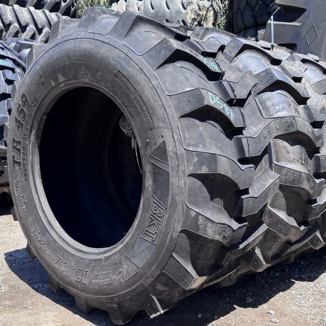 <font color='#da2127' font size ='2'><b>17.5LX24 BKT OTR Tire R-4 TR459 12-Ply </font></b><br><font size ='1' color='grey'>CONDITION: </font><font size ='2'>New<br><font size ='1' color='grey'>TREAD DEPTH:</font><font size ='2'> 35/32nds<br><font size ='1' color='grey'>DETAILS:</font><font size ='2'> Unused<br><font size ='1' color='grey'>REF #:</font><font size ='2'> D589<br><font size ='1' color='grey'>LOCATION:</font><font size ='2'> San Jacinto, CA