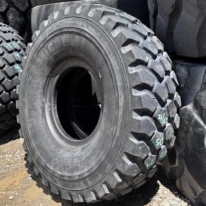 <font color='#da2127' font size ='2'><b>16.00R20 Michelin OTR Tire M-3 Off-Road XML Military  173/170G </font></b><br><font size ='1' color='grey'>CONDITION: </font><font size ='2'>Used<br><font size ='1' color='grey'>TREAD DEPTH:</font><font size ='2'>  27/32nds<br><font size ='1' color='grey'>DETAILS:</font><font size ='2'> Clean, 2005<br><font size ='1' color='grey'>REF #:</font><font size ='2'> U579<br><font size ='1' color='grey'>LOCATION:</font><font size ='2'> San Jacinto, CA