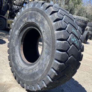 <font color='#da2127' font size ='2'><b>23.5R25 Triangle OTR Tire E-3 L-3 TB516 2-Star </font></b><br><font size ='1' color='grey'>CONDITION: </font><font size ='2'>Used<br><font size ='1' color='grey'>TREAD DEPTH:</font><font size ='2'>  20/32nds<br><font size ='1' color='grey'>DETAILS:</font><font size ='2'> Clean, Shoulder Cracks<br><font size ='1' color='grey'>REF #:</font><font size ='2'> W361<br><font size ='1' color='grey'>LOCATION:</font><font size ='2'> San Jacinto, CA