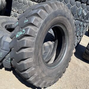 <font color='#da2127' font size ='2'><b>14.00X24 Bridgestone OTR Tire E-4 RLUG 28-Ply </font></b><br><font size ='1' color='grey'>CONDITION: </font><font size ='2'>Used<br><font size ='1' color='grey'>TREAD DEPTH:</font><font size ='2'>  18/32nds<br><font size ='1' color='grey'>DETAILS:</font><font size ='2'> Clean, Uneven Wear<br><font size ='1' color='grey'>REF #:</font><font size ='2'> W363<br><font size ='1' color='grey'>LOCATION:</font><font size ='2'> San Jacinto, CA