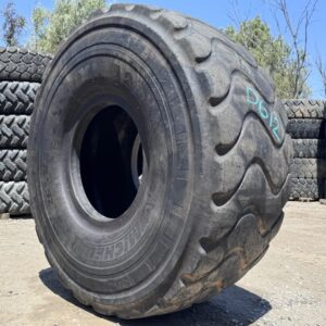 <font color='#da2127' font size ='2'><b>26.5R25 Michelin OTR Tire E-3 L-3 XHA2 2-Star </font></b><br><font size ='1' color='grey'>CONDITION: </font><font size ='2'>Used<br><font size ='1' color='grey'>TREAD DEPTH:</font><font size ='2'>  15/32nds<br><font size ='1' color='grey'>DETAILS:</font><font size ='2'> Clean<br><font size ='1' color='grey'>REF #:</font><font size ='2'> D612<br><font size ='1' color='grey'>LOCATION:</font><font size ='2'> San Jacinto, CA