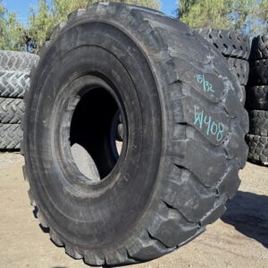 <font color='#da2127' font size ='2'><b>26.5R25 Bridgestone OTR Tire E-4 L-4 VSNTZ 2-Star </font></b><br><font size ='1' color='grey'>CONDITION: </font><font size ='2'>Used<br><font size ='1' color='grey'>TREAD DEPTH:</font><font size ='2'>  15/32nds<br><font size ='1' color='grey'>DETAILS:</font><font size ='2'> Clean<br><font size ='1' color='grey'>REF #:</font><font size ='2'> W408<br><font size ='1' color='grey'>LOCATION:</font><font size ='2'> San Jacinto, CA