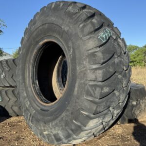 <font color='#da2127' font size ='2'><b>29.5X35 Firestone OTR Tire E-3 L-3 SRG Super Rock Grip 34-Ply </font></b><br><font size ='1' color='grey'>CONDITION: </font><font size ='2'>Used<br><font size ='1' color='grey'>TREAD DEPTH:</font><font size ='2'>  46/32nds<br><font size ='1' color='grey'>DETAILS:</font><font size ='2'> Clean<br><font size ='1' color='grey'>REF #:</font><font size ='2'> D555<br><font size ='1' color='grey'>LOCATION:</font><font size ='2'> Amarillo, TX