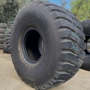 <font color='#da2127' font size ='2'><b>37.25R35 Goodyear OTR Tire E-3 RL3J RL-3J 2-Star </font></b><br><font size ='1' color='grey'>CONDITION: </font><font size ='2'>Used<br><font size ='1' color='grey'>TREAD DEPTH:</font><font size ='2'>  50/32nds<br><font size ='1' color='grey'>DETAILS:</font><font size ='2'> Clean<br><font size ='1' color='grey'>REF #:</font><font size ='2'> D626<br><font size ='1' color='grey'>LOCATION:</font><font size ='2'> San Jacinto, CA