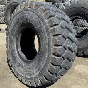 <font color='#da2127' font size ='2'><b>23.5R25 Triangle OTR Tire E-3 L-3 TB516 2-Star </font></b><br><font size ='1' color='grey'>CONDITION: </font><font size ='2'>Used<br><font size ='1' color='grey'>TREAD DEPTH:</font><font size ='2'>  33/32nds<br><font size ='1' color='grey'>DETAILS:</font><font size ='2'> Clean, Shoulder Cuts on One Side<br><font size ='1' color='grey'>REF #:</font><font size ='2'> L013<br><font size ='1' color='grey'>LOCATION:</font><font size ='2'> San Jacinto, CA