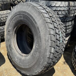 <font color='#da2127' font size ='2'><b>525/80R25 Michelin OTR Tire E-2 Crane Highway X-Crane 176F </font></b><br><font size ='1' color='grey'>CONDITION: </font><font size ='2'>Used<br><font size ='1' color='grey'>TREAD DEPTH:</font><font size ='2'>  28/32nds<br><font size ='1' color='grey'>DETAILS:</font><font size ='2'> Clean, Cupping, 20.5R25<br><font size ='1' color='grey'>REF #:</font><font size ='2'> L043<br><font size ='1' color='grey'>LOCATION:</font><font size ='2'> San Jacinto, CA