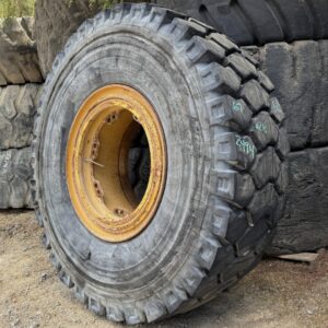 <font color='#da2127' font size ='2'><b>24.00R35 Michelin OTR Tire E-4 X-Traction 2-Star </font></b><br><font size ='1' color='grey'>CONDITION: </font><font size ='2'>Used<br><font size ='1' color='grey'>TREAD DEPTH:</font><font size ='2'>  63/32nds<br><font size ='1' color='grey'>DETAILS:</font><font size ='2'> Clean, Uneven Wear, Rock Cut on One Sidewall, On Cat 6G1742 Rim<br><font size ='1' color='grey'>REF #:</font><font size ='2'> Z494<br><font size ='1' color='grey'>LOCATION:</font><font size ='2'> San Jacinto, CA
