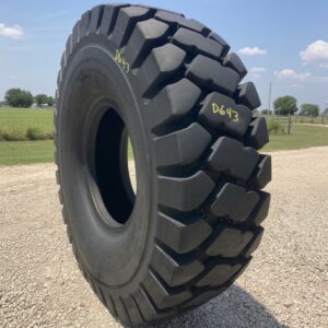 <font color='#da2127' font size ='2'><b>24.00R35 Michelin OTR Tire E-3 L-3 VMT 2-Star </font></b><br><font size ='1' color='grey'>CONDITION: </font><font size ='2'>Used<br><font size ='1' color='grey'>TREAD DEPTH:</font><font size ='2'>  80/32nds<br><font size ='1' color='grey'>DETAILS:</font><font size ='2'> Clean<br><font size ='1' color='grey'>REF #:</font><font size ='2'> D643<br><font size ='1' color='grey'>LOCATION:</font><font size ='2'> Amarillo, TX