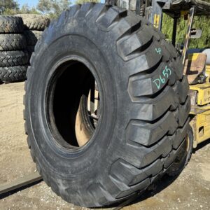 <font color='#da2127' font size ='2'><b>29.5X35 Firestone OTR Tire E-3 L-3 SRG Super Rock Grip 34-Ply </font></b><br><font size ='1' color='grey'>CONDITION: </font><font size ='2'>New-Take-Off<br><font size ='1' color='grey'>TREAD DEPTH:</font><font size ='2'>  50/32nds<br><font size ='1' color='grey'>DETAILS:</font><font size ='2'> Clean, Minor Cosmetic Shoulder Spot<br><font size ='1' color='grey'>REF #:</font><font size ='2'> D655<br><font size ='1' color='grey'>LOCATION:</font><font size ='2'> San Jacinto, CA