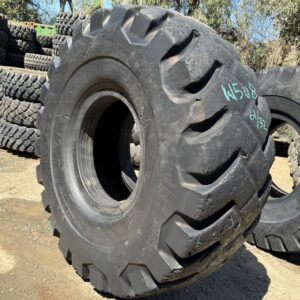 <font color='#da2127' font size ='2'><b>33.5X33 Firestone OTR Tire E-4 SRG DT Super Rock Grip Deep Tread 50-Ply </font></b><br><font size ='1' color='grey'>CONDITION: </font><font size ='2'>Used<br><font size ='1' color='grey'>TREAD DEPTH:</font><font size ='2'>  61/32nds<br><font size ='1' color='grey'>DETAILS:</font><font size ='2'> 1-Large Shoulder Section, Shoulder Spots<br><font size ='1' color='grey'>REF #:</font><font size ='2'> W508<br><font size ='1' color='grey'>LOCATION:</font><font size ='2'> San Jacinto, CA