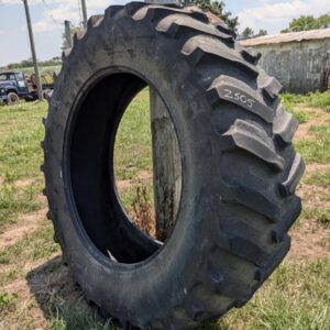 <font color='#da2127' font size ='2'><b>520/85R46 Firestone OTR Tire R-1W Deep Tread 23 158A8 </font></b><br><font size ='1' color='grey'>CONDITION: </font><font size ='2'>Used<br><font size ='1' color='grey'>TREAD DEPTH:</font><font size ='2'>  24/32nds<br><font size ='1' color='grey'>DETAILS:</font><font size ='2'> Clean, Uneven Wear, Stubble Wear Between Lugs<br><font size ='1' color='grey'>REF #:</font><font size ='2'> Z505<br><font size ='1' color='grey'>LOCATION:</font><font size ='2'> Gilson, IL