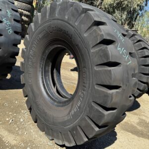 <font color='#da2127' font size ='2'><b>18.00X25 Continental OTR Tire E-4 IND-4 Container Master ContiTerminal 40-Ply </font></b><br><font size ='1' color='grey'>CONDITION: </font><font size ='2'>Used<br><font size ='1' color='grey'>TREAD DEPTH:</font><font size ='2'>  73/32nds<br><font size ='1' color='grey'>DETAILS:</font><font size ='2'> Clean<br><font size ='1' color='grey'>REF #:</font><font size ='2'> W517<br><font size ='1' color='grey'>LOCATION:</font><font size ='2'> San Jacinto, CA