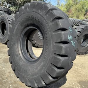 <font color='#da2127' font size ='2'><b>18.00X25 Continental OTR Tire E-4 IND-4 Container Master ContiTerminal 40-Ply </font></b><br><font size ='1' color='grey'>CONDITION: </font><font size ='2'>Used<br><font size ='1' color='grey'>TREAD DEPTH:</font><font size ='2'>  70/32nds<br><font size ='1' color='grey'>DETAILS:</font><font size ='2'> Clean, Aged<br><font size ='1' color='grey'>REF #:</font><font size ='2'> W560<br><font size ='1' color='grey'>LOCATION:</font><font size ='2'> San Jacinto, CA