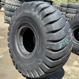 <font color='#da2127' font size ='2'><b>29.5X25 Titan OTR Tire E-3 L-3 NDLCM 34-Ply </font></b><br><font size ='1' color='grey'>CONDITION: </font><font size ='2'>Used<br><font size ='1' color='grey'>TREAD DEPTH:</font><font size ='2'>  17/32nds<br><font size ='1' color='grey'>DETAILS:</font><font size ='2'> Clean<br><font size ='1' color='grey'>REF #:</font><font size ='2'> Z533<br><font size ='1' color='grey'>LOCATION:</font><font size ='2'> San Jacinto, CA