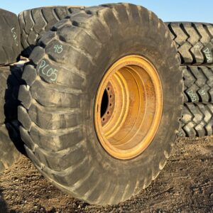 <font color='#da2127' font size ='2'><b>21.00R35 Goodyear OTR Tire E-4 RL4J RL-4J 2-Star </font></b><br><font size ='1' color='grey'>CONDITION: </font><font size ='2'>Used<br><font size ='1' color='grey'>TREAD DEPTH:</font><font size ='2'>  48/32nds<br><font size ='1' color='grey'>DETAILS:</font><font size ='2'> Clean, On Rim<br><font size ='1' color='grey'>REF #:</font><font size ='2'> PC05<br><font size ='1' color='grey'>LOCATION:</font><font size ='2'> Amarillo, TX