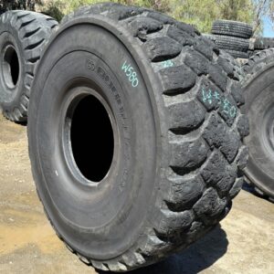 <font color='#da2127' font size ='2'><b>29.5R25 Double Coin OTR Tire E-3 L-3 REM2 29-Ply </font></b><br><font size ='1' color='grey'>CONDITION: </font><font size ='2'>Used<br><font size ='1' color='grey'>TREAD DEPTH:</font><font size ='2'>  23/32nds<br><font size ='1' color='grey'>DETAILS:</font><font size ='2'> Clean, Choppy Tread<br><font size ='1' color='grey'>REF #:</font><font size ='2'> W580<br><font size ='1' color='grey'>LOCATION:</font><font size ='2'> San Jacinto, CA