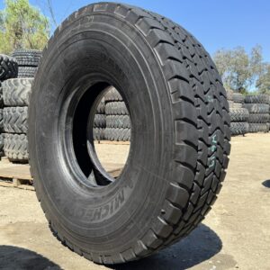 <font color='#da2127' font size ='2'><b>445/95R25 Michelin OTR Tire E-2 Crane Highway X-Crane 174F </font></b><br><font size ='1' color='grey'>CONDITION: </font><font size ='2'>Used<br><font size ='1' color='grey'>TREAD DEPTH:</font><font size ='2'>  26/32nds<br><font size ='1' color='grey'>DETAILS:</font><font size ='2'> Clean, Minor Cupping Wear, 16.00R25<br><font size ='1' color='grey'>REF #:</font><font size ='2'> W619<br><font size ='1' color='grey'>LOCATION:</font><font size ='2'> San Jacinto, CA