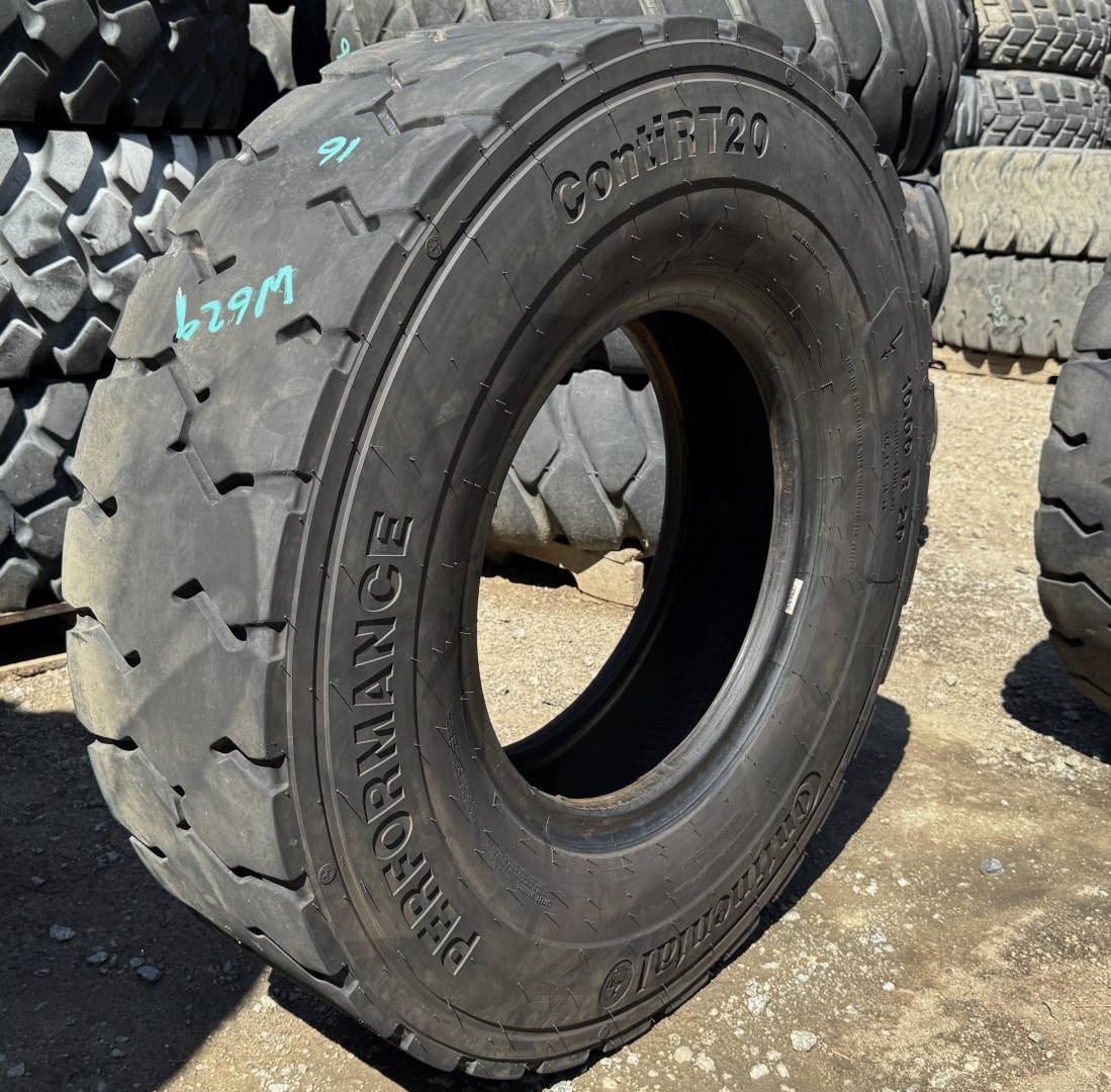 <font color='#da2127' font size ='2'><b>10.00R20 Continental OTR Tire Forklift ContiRT20 18-Ply </font></b><br><font size ='1' color='grey'>CONDITION: </font><font size ='2'>Used<br><font size ='1' color='grey'>TREAD DEPTH:</font><font size ='2'> 16/32nds<br><font size ='1' color='grey'>DETAILS:</font><font size ='2'> Clean<br><font size ='1' color='grey'>REF #:</font><font size ='2'> W629<br><font size ='1' color='grey'>LOCATION:</font><font size ='2'> San Jacinto, CA