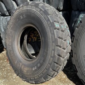 <font color='#da2127' font size ='2'><b>14.00R20 Michelin OTR Tire E-2 M-2 Military XS 18-Ply </font></b><br><font size ='1' color='grey'>CONDITION: </font><font size ='2'>Used<br><font size ='1' color='grey'>TREAD DEPTH:</font><font size ='2'>  19/32nds<br><font size ='1' color='grey'>DETAILS:</font><font size ='2'> Clean<br><font size ='1' color='grey'>REF #:</font><font size ='2'> W636<br><font size ='1' color='grey'>LOCATION:</font><font size ='2'> San Jacinto, CA