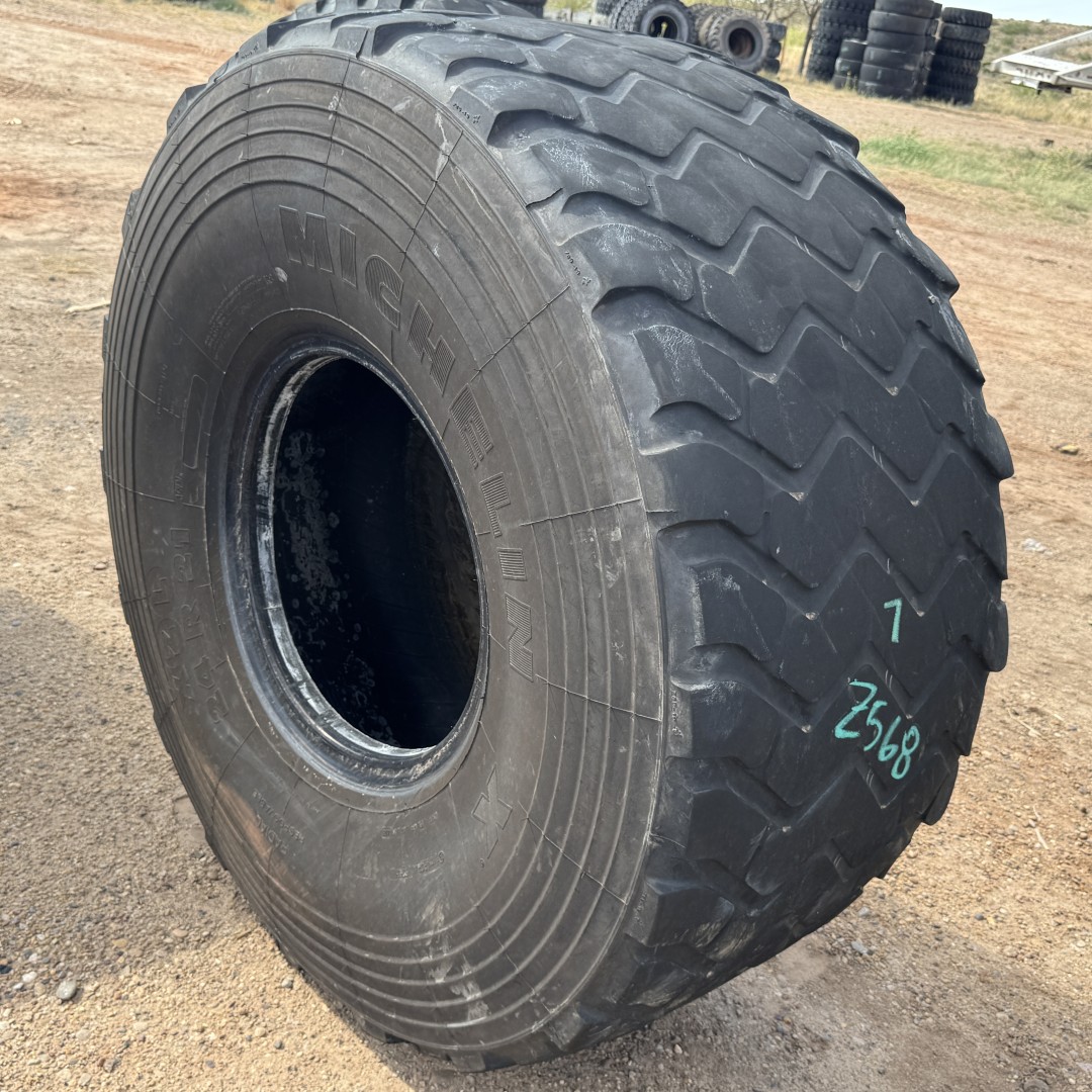 <font color='#da2127' font size ='2'><b>24R21 Michelin OTR Tire M-3 Off-Road XZL Military 16-Ply </font></b><br><font size ='1' color='grey'>CONDITION: </font><font size ='2'>Used<br><font size ='1' color='grey'>TREAD DEPTH:</font><font size ='2'> 7/32nds<br><font size ='1' color='grey'>DETAILS:</font><font size ='2'> Clean<br><font size ='1' color='grey'>REF #:</font><font size ='2'> Z568<br><font size ='1' color='grey'>LOCATION:</font><font size ='2'> Amarillo, TX