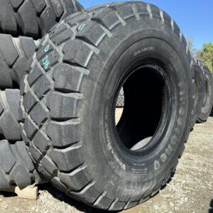 <font color='#da2127' font size ='2'><b>23.5R25 Firestone OTR Tire E-3 L-3 VersaBuilt AP 2-Star </font></b><br><font size ='1' color='grey'>CONDITION: </font><font size ='2'>Used<br><font size ='1' color='grey'>TREAD DEPTH:</font><font size ='2'>  17/32nds<br><font size ='1' color='grey'>DETAILS:</font><font size ='2'> Clean, Rough Tread, Aged Sidewalls<br><font size ='1' color='grey'>REF #:</font><font size ='2'> D738<br><font size ='1' color='grey'>LOCATION:</font><font size ='2'> San Jacinto, CA