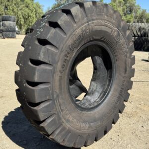 <font color='#da2127' font size ='2'><b>14.00X24 Continental OTR Tire E-4 IND-4 Container Master ContiTerminal 28-Ply </font></b><br><font size ='1' color='grey'>CONDITION: </font><font size ='2'>Used<br><font size ='1' color='grey'>TREAD DEPTH:</font><font size ='2'>  56/32nds<br><font size ='1' color='grey'>DETAILS:</font><font size ='2'> Clean, Tube Type<br><font size ='1' color='grey'>REF #:</font><font size ='2'> W653<br><font size ='1' color='grey'>LOCATION:</font><font size ='2'> San Jacinto, CA