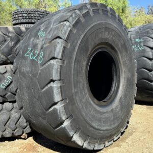 <font color='#da2127' font size ='2'><b>29.5R25 Bridgestone OTR Tire L-3 G-3 VJT 1-Star </font></b><br><font size ='1' color='grey'>CONDITION: </font><font size ='2'>Used<br><font size ='1' color='grey'>TREAD DEPTH:</font><font size ='2'>  6/32nds<br><font size ='1' color='grey'>DETAILS:</font><font size ='2'> Clean, Low Tread<br><font size ='1' color='grey'>REF #:</font><font size ='2'> Z628<br><font size ='1' color='grey'>LOCATION:</font><font size ='2'> San Jacinto, CA